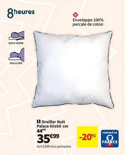Oreiller Nuit Palace 60x60 cm