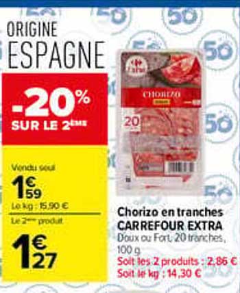 ORIGINE ESPAGNE -20% SUR LE 2ÈME