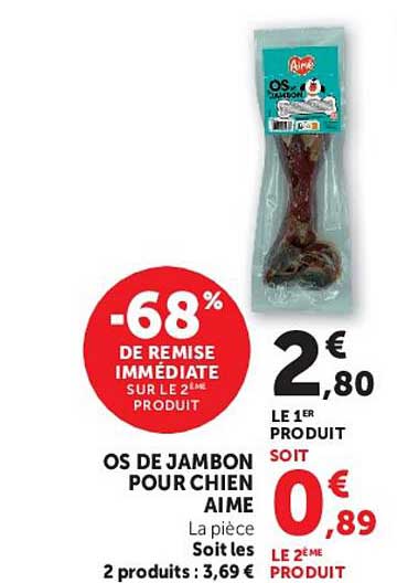 OS DE JAMBON POUR CHIEN AIME