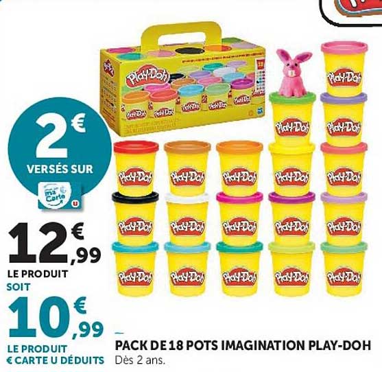 PACK DE 18 POTS IMAGINATION PLAY-DOH