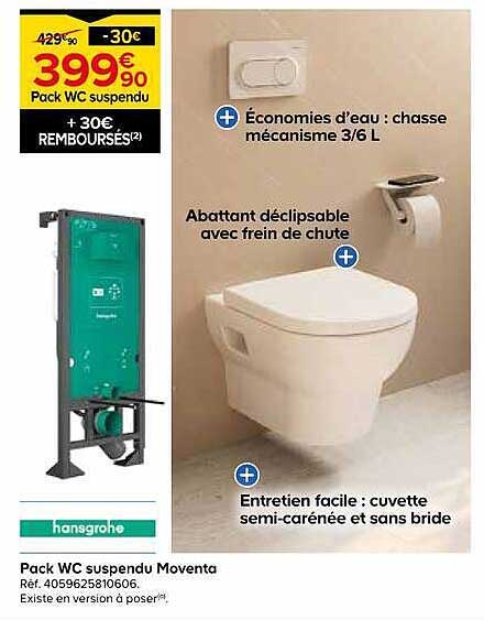 Pack WC suspendu Moventa