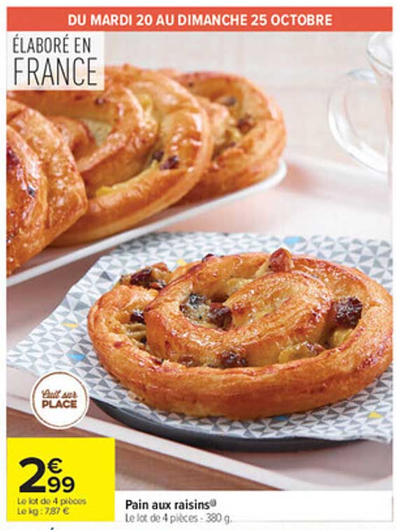 Pain aux raisins