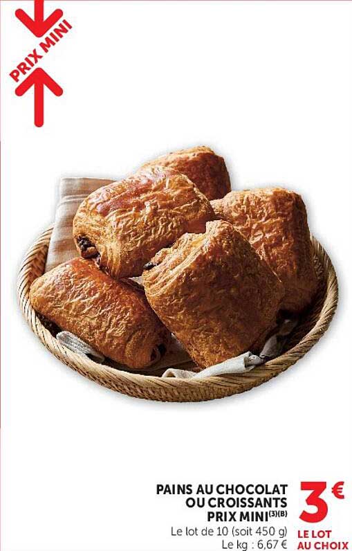 PAINS AU CHOCOLAT OU CROISSANTS PRIX MINI3(3)