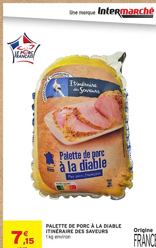 PALETTE DE PORC À LA DIABLE ITINÉRAIRE DES SAVEURS