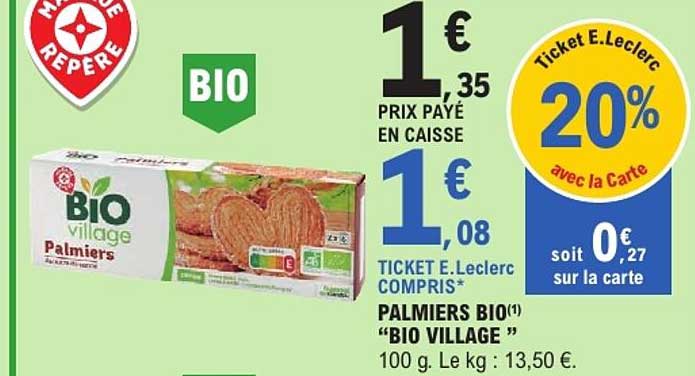 PALMIERS "BIO VILLAGE"