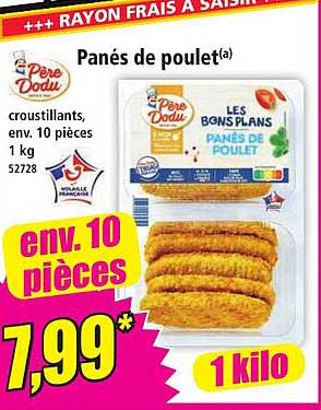 Panés de poulet(a)
