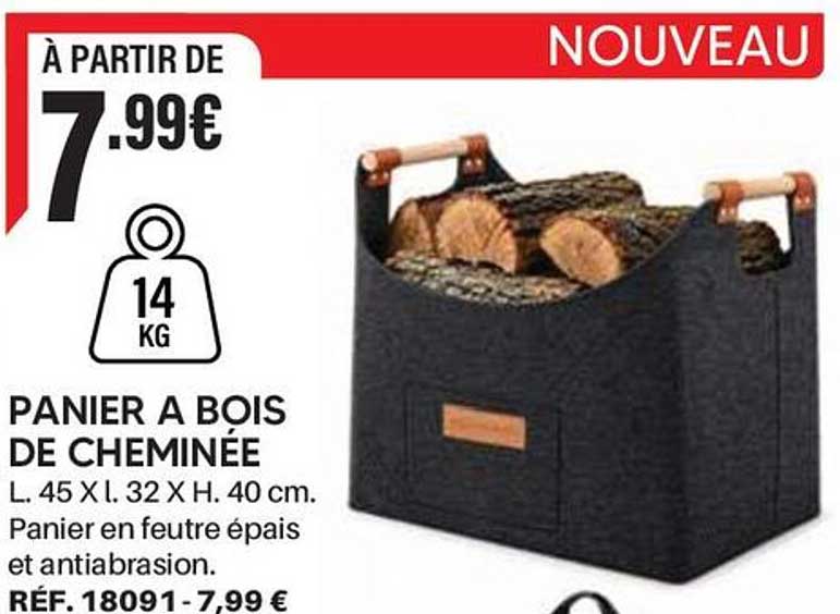 PANIER A BOIS DE CHEMINEE