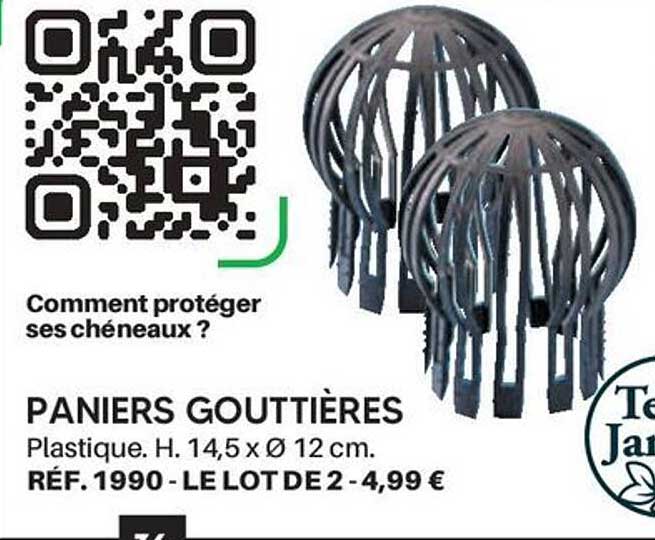 PANIERS GOUTTIÈRES