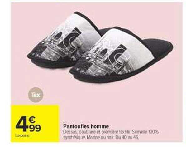 Pantoufles homme