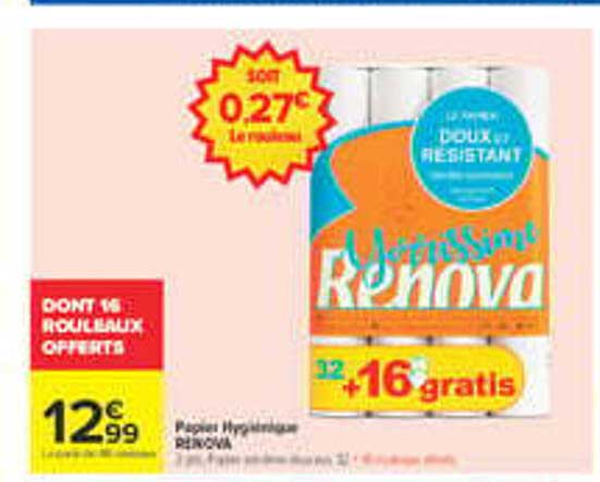 Papier Hygiénique RENOVA