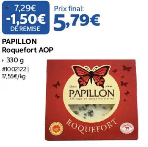 PAPILLON Roquefort AOP