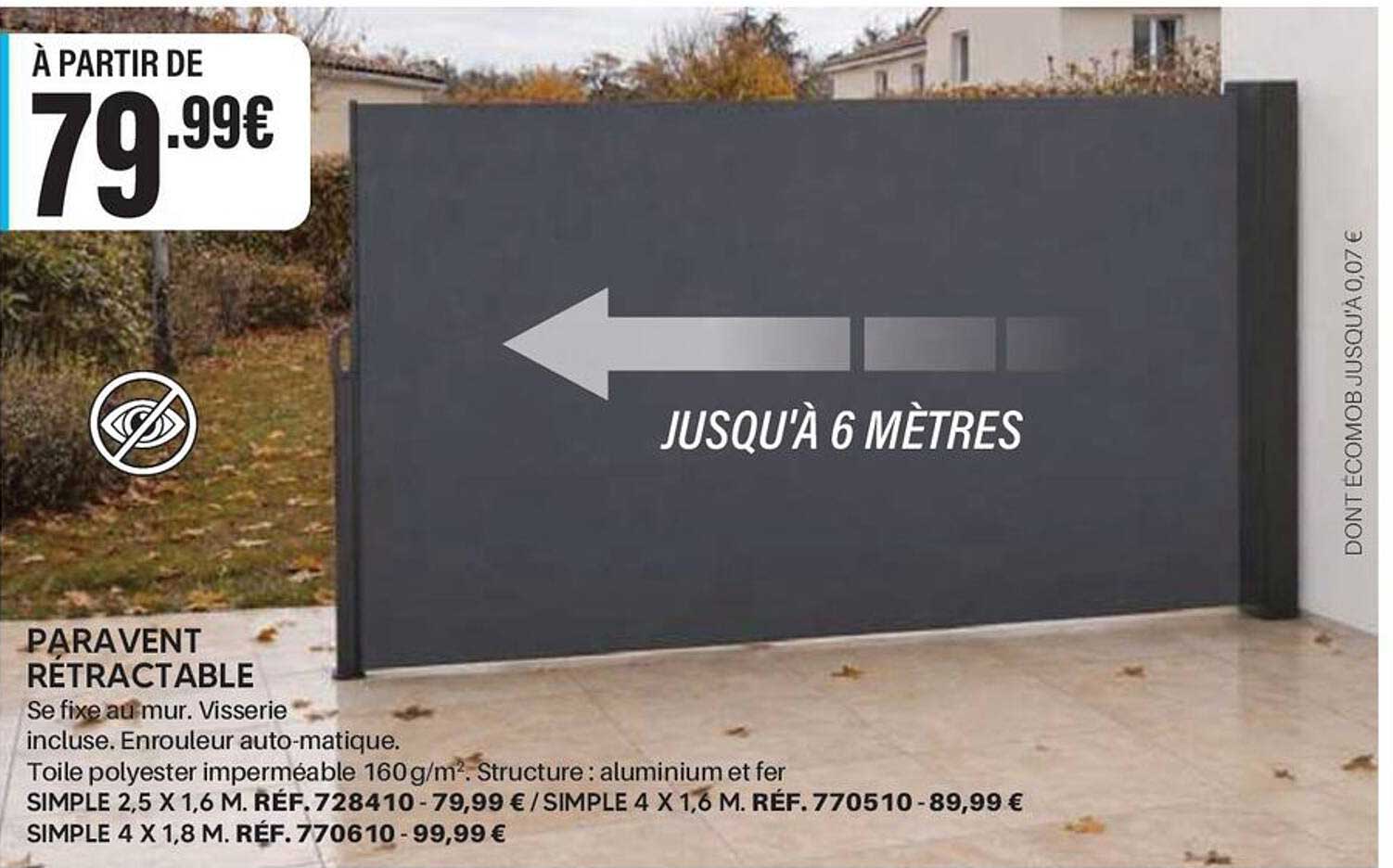 PARAVENT RÉTRACTABLE