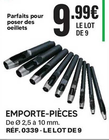 Parfaits pour poser des oeillets