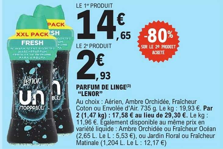 PARFUM DE LINGE “LENOR”