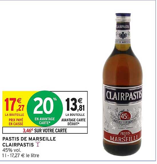 PASTIS DE MARSEILLE CLAIRPASTIS