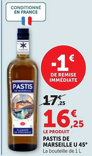PASTIS DE MARSEILLE U 45°