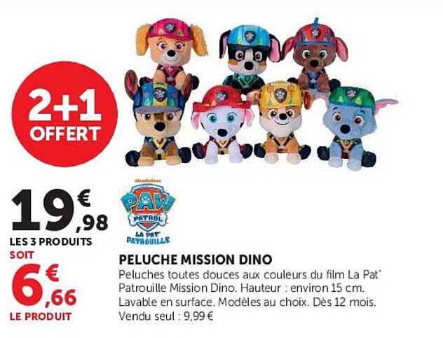 PELUCHE MISSION DINO