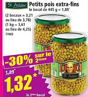 Petits pois extra-fins