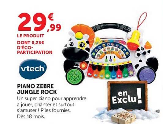 PIANO ZEBRE JUNGLE ROCK