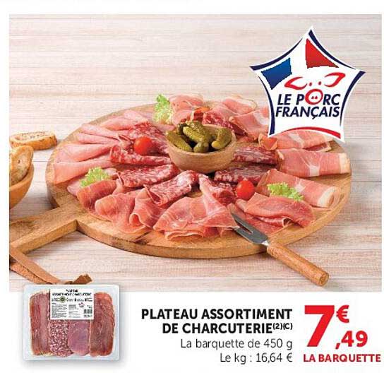 PLATEAU ASSORTIMENT DE CHARCUTERIE 2(1)C