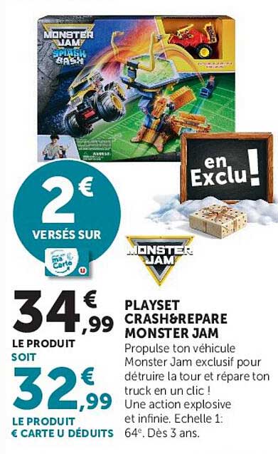 PLAYSET CRASH&REPAR MONSTER JAM