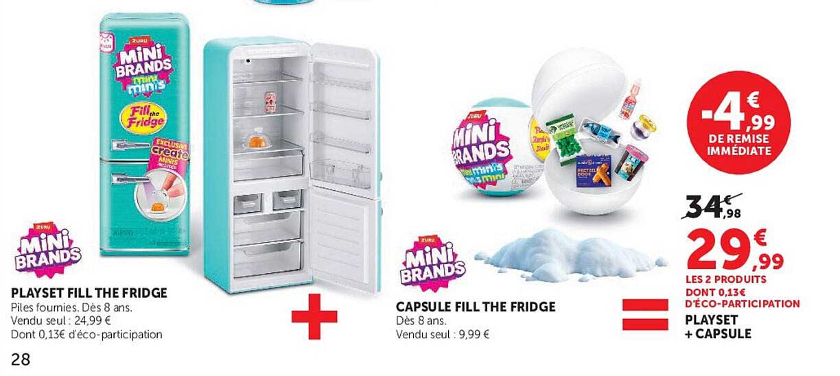 PLAYSET FILL THE FRIDGE + CAPSULE FILL THE FRIDGE