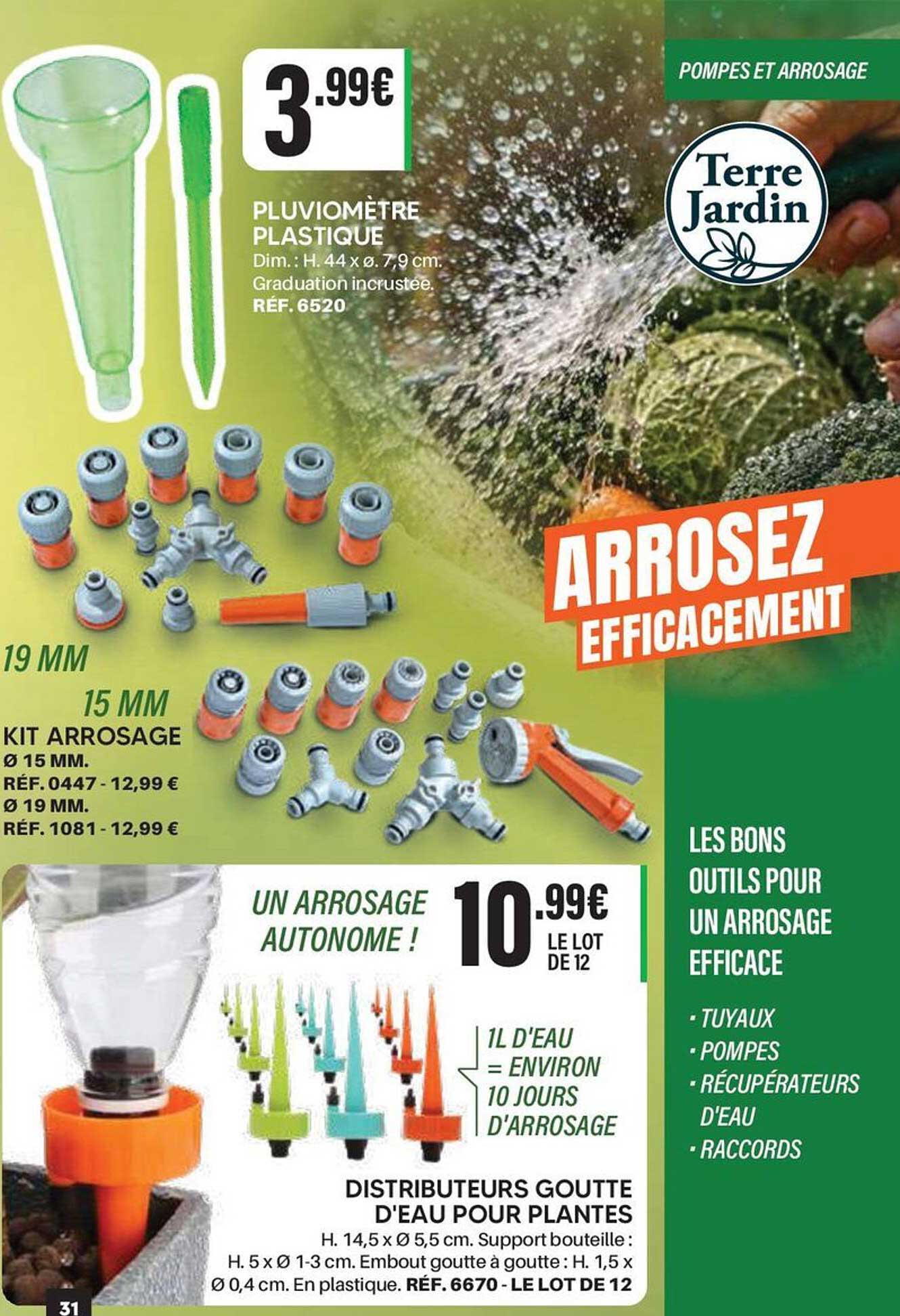PLUVIOMÈTRE PLASTIQUE