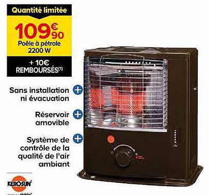 Poêle à pétrole 2200 W