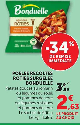 POELEE RECOLTES ROTIES SURGELÉE BONDUELLE