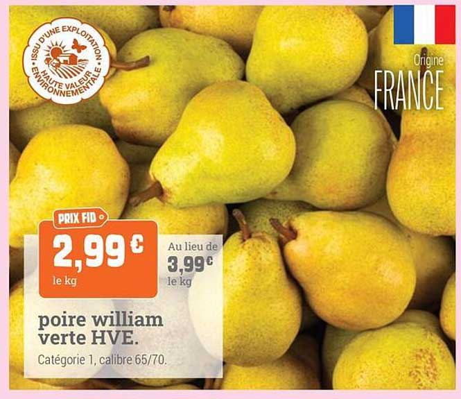 poire william verte HVE.