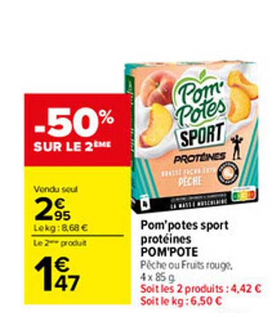 Pom'potes sport protéines POM'POTE