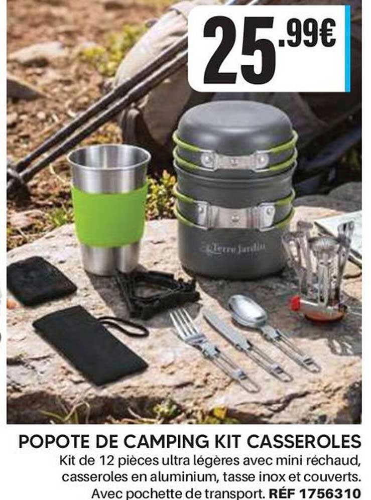 POPOTE DE CAMPING KIT CASSEROLES