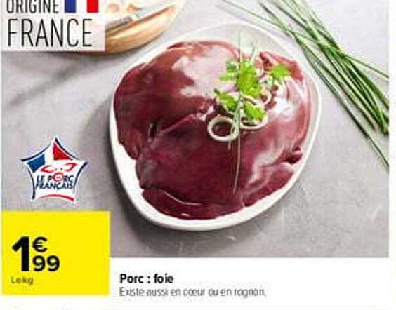 Porc : foie