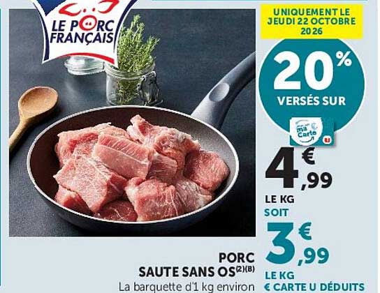 PORC SAUTÉ SANS OS