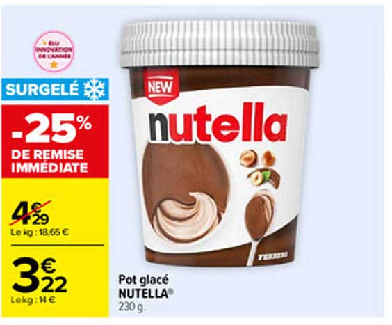 Pot glacé NUTELLA 230 g