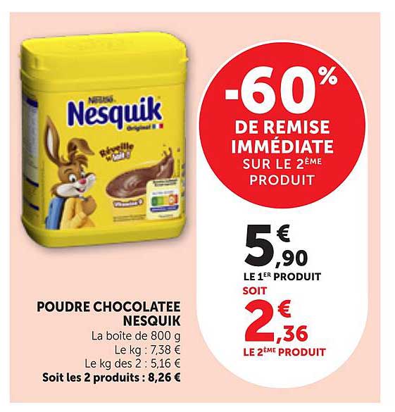 POUDRE CHOCOLATEE NESQUIK