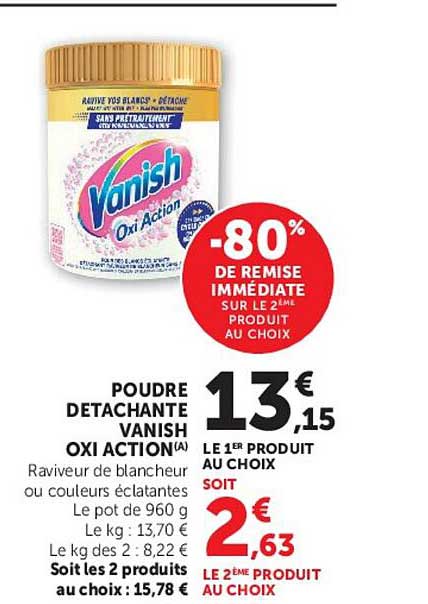 POUDRE DETACHANTE VANISH OXI ACTION