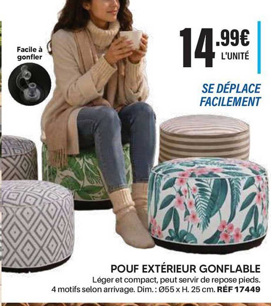 POUF EXTÉRIEUR GONFLABLE