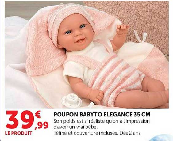 POUPON BABYTO ELEGANCE 35 CM
