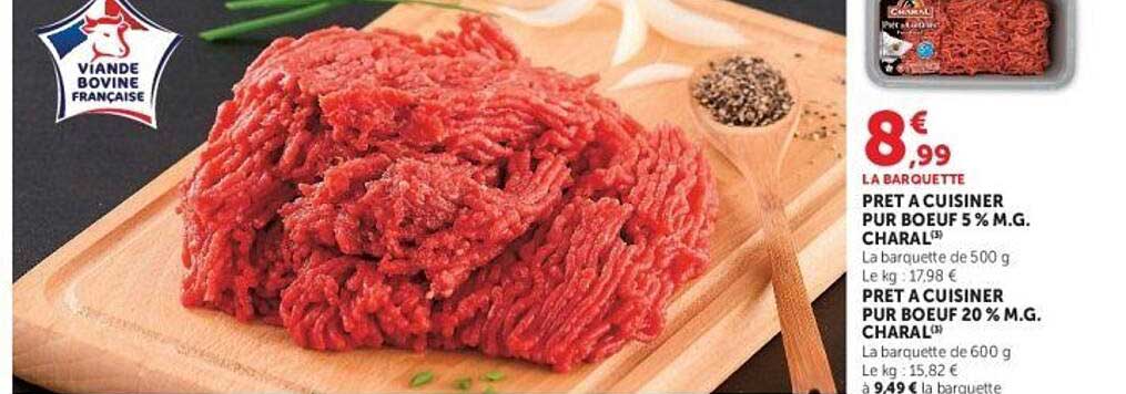 PRET A CUISINER PUR BOEUF 5 % M.G. CHARAL