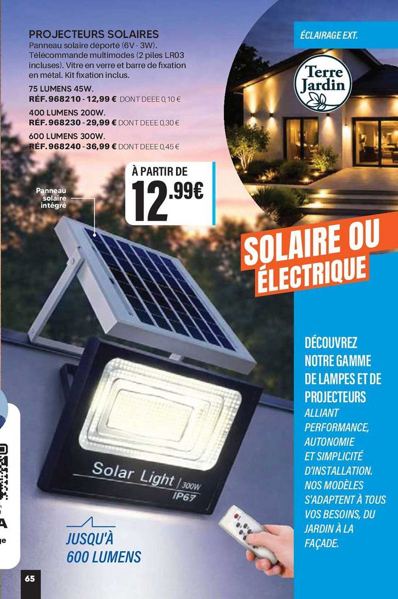 PROJECTEURS SOLAIRES