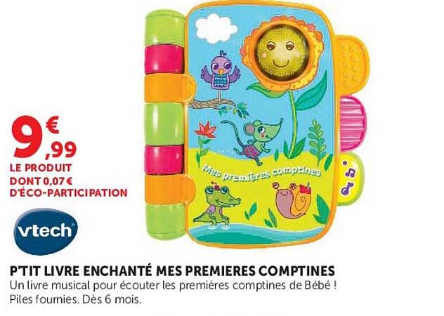 P'TIT LIVRE ENCHANTÉ MES PREMIÈRES COMPTINES
