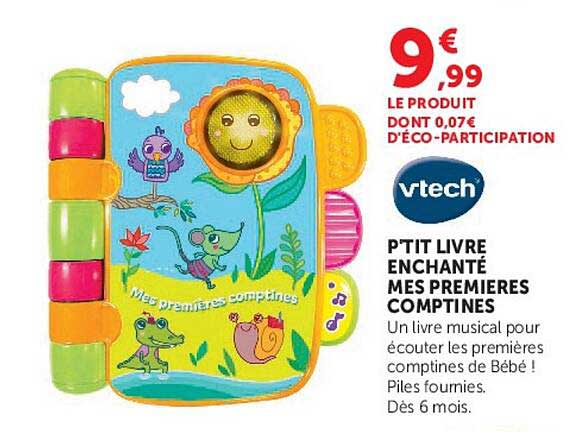 P'TIT LIVRE ENCHANTÉ MES PREMIÈRES COMPTINES