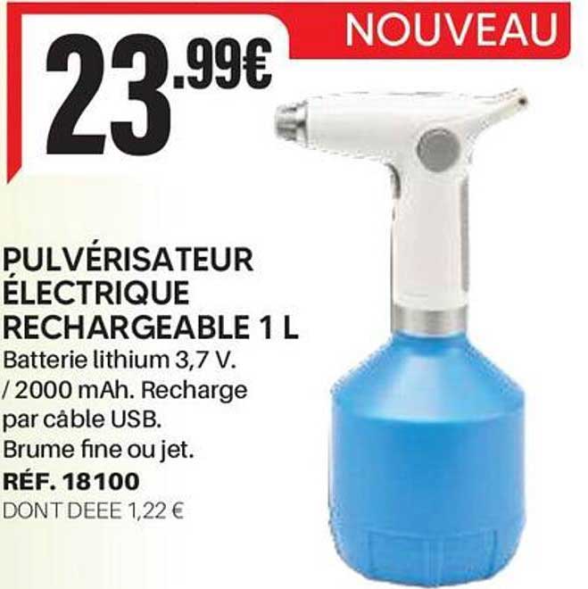 PULVÉRISATEUR ÉLECTRIQUE RECHARGEABLE 1 L