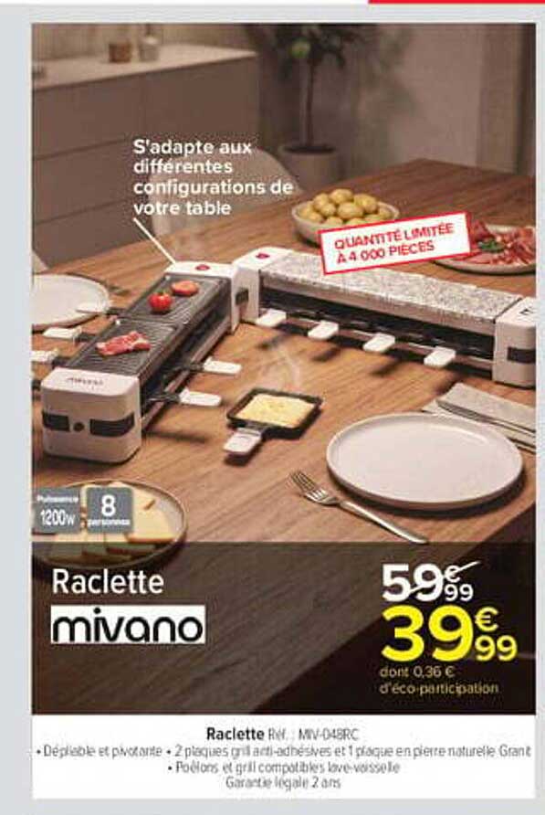 Raclette mivano