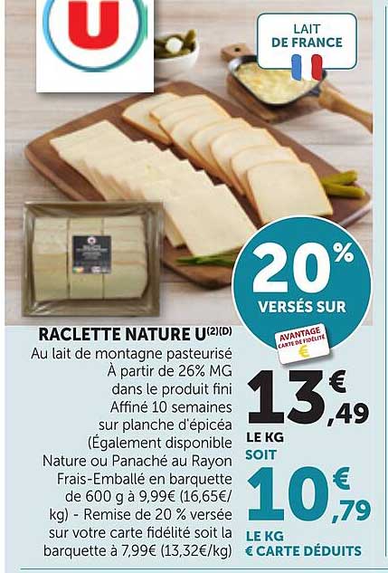 RACLETTE NATURE U(2)(D)
