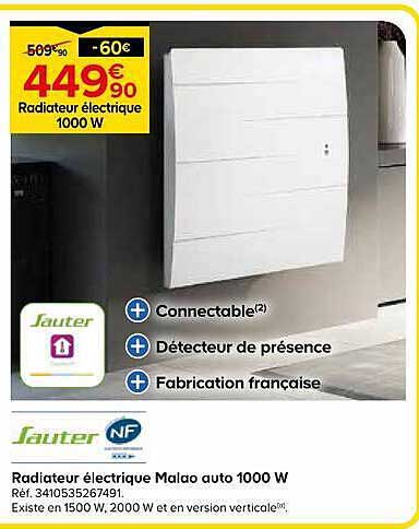 Radiateur électrique 1000 W