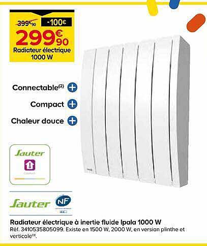 Radiateur électrique 1000 W
