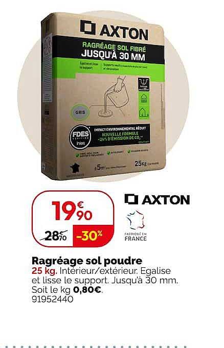 Ragréage sol poudre