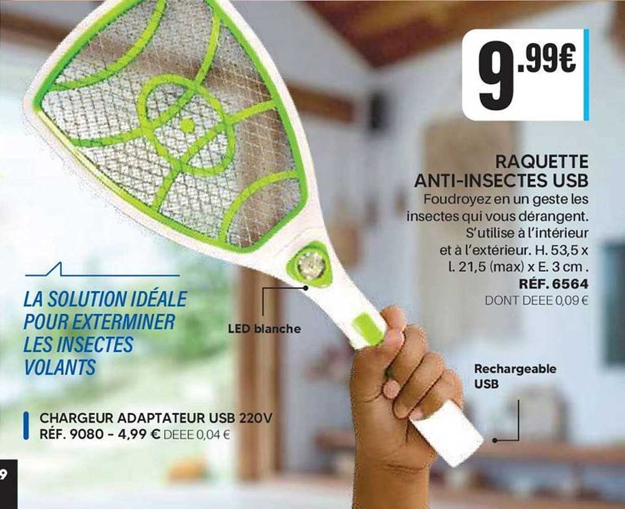 RAQUETTE ANTI-INSECTES USB
